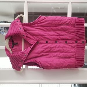 BCBG Pink Sleeveless Winter Vest